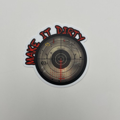 Sightron make dirty sticker - make,